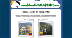 Desktop Screenshot of planetparapente.com