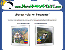 Tablet Screenshot of planetparapente.com